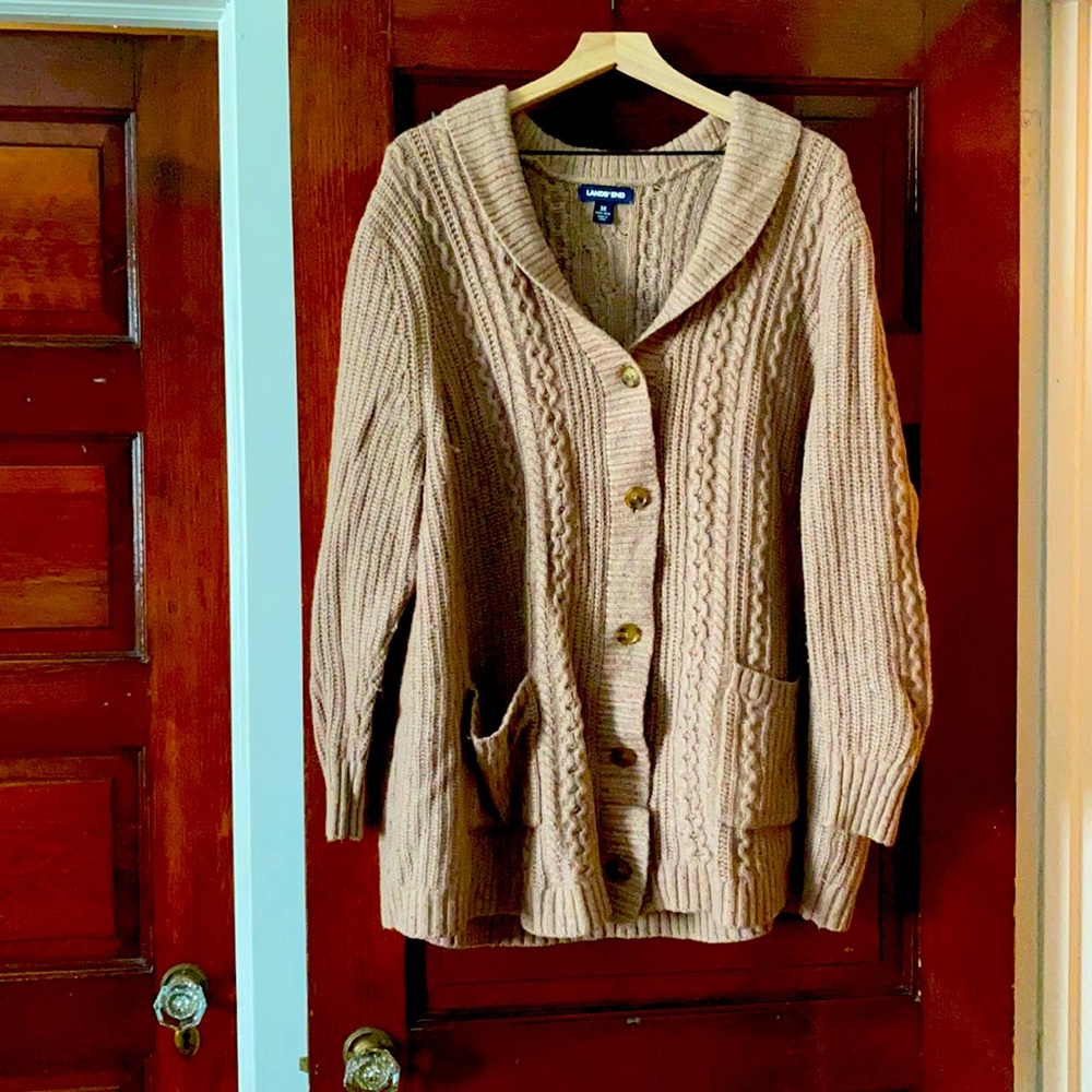 Lands End Cable Knit Sweater